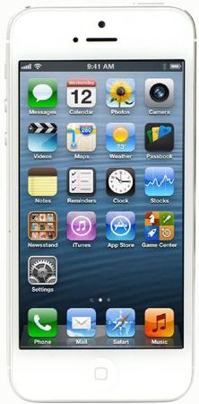Смартфон Apple iPhone 5 64Gb White & Silver - Глазов
